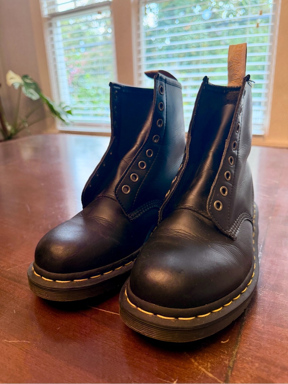 Dr. Martens Vegan 1460 Boots | Women’s Black Leather Combat Boots